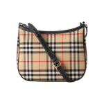 Burberry Klassikaline Ruuduline Disain Puuvillane Crossbody &Otilde;lakott Naistele Pruun Basic Set (Bag+Dust Bag) pruun