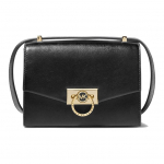 Michael Kors MK Hendrix Kirjalogo Kuldne Pandla &Uuml;hev&auml;rviline Prantsuse Minimalistlik Nahast Crossbody &Otilde;lakott Naiste kotid Must 32F0G1HC0L-001 Basic Set (Bag+Dust Bag)
