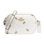 Coach Jamie 19 Mesiprindi Multifunktsionaalse Taskuga T&otilde;mblukuga L&otilde;petatav L&otilde;uendi ja Nahast Crossbody Minikott Naiste crossbody kott Valge CH597-IMRFI Basic Set (Bag+Dust Bag)