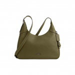 K&auml;ekott Coach Ella 36 logoga, t&otilde;mblukuga, nahast, crossbody/&otilde;lakott, suur, naistele, oliiviroheline CCE47-QBOLV Basic Set (Bag+Dust Bag)