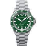 Emporio Armani Sukelduja Roheline sihver Must silikoon/kumm Meeste mehaaniline automaatne kell AR60080 roheline