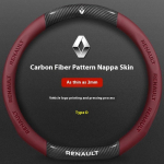 2026 Kuumaed Renault'le Sisekleebised Auto S&uuml;sinikkiust Nahast Roolikate Renault'le Talisman Laguna Sandero Scenic