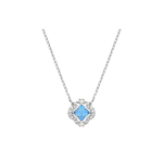 Swarovski Una roodiumiga kaetud kuupmeetrik tsirkooniumiga kaelakee Naiste kaelakee Sinine 5642927 Box (Random Color)
