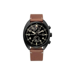 Citizen Eco-Drive Veekindel Vabaajakell Kvartsmehhanism Nahkrihm Meeste kellad Must CA7045-14E Brown black