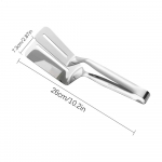 Roostevabast terasest BBQ Multifunktsionaalne toiduvalmistamistank Kahepoolne spaatliga spaatlitangid veiselihaklambrid