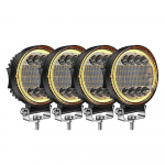 4x LED t&ouml;&ouml;valgusti kapslid &Uuml;mar Kollane Spot Kombineeritud Valgus Kollane Udutuli Maastikuautole SUV