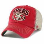 Trucker-nokkm&uuml;ts - 47 BRAND - TUSCALOOSA - San Francisco 49ers - Eesmine paneel puuvillane - Tagumine osa v&otilde;rk punane