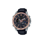 Casio Edifice 100M Veekindel P&auml;ikeseenergia Kvartsliikumine Nahkrihmaga K&auml;ekell Meeste kellad Must ECB-900GL-1B Regular Watch Box,Black Strap