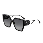 Dior 30Montaine Bu P&auml;ikeseprillid Must Liblikakujuline Raam Naiste p&auml;ikeseprillid 30MTBUR-14A1 Basic Packaging-Eyeglass Case+Box,F,Gray Gradient