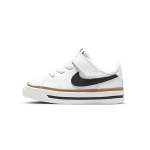 Nike Court Legacy TD Valge Liivakollane Beebi tossud Kummi-Helepruun Must DA5382-102 26