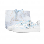 Nike Air Force 1 Nahast Kerged Madalad T&otilde;mblukuga Tennisejalatsid Unisex Sinine Valge CW2288-111(Team18-) 36