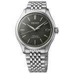 SEIKO PRESAGE seeria 100m veekindel s&uuml;gavus Automaatne Terasest rihm 40,2 mm meeste k&auml;ekell must sihverplaat SPB465J1 must