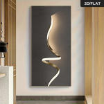 1 t&uuml;kk moodsat minimalistlikku LED-valgusriba dekoratsioonimaali elutoa sissep&auml;&auml;su taustaseinale raamita rippuv maal (as the picture,50x100cm No Frame)
