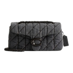 Coach Tabby 26 Logoga Tepitud Kangast Crossbody &Otilde;lakott Keskmine Naiste kotid Pesta-hall CAM92-V5Y0S Basic Set (Bag+Dust Bag)