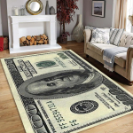Elutoa vaip USA dollariseeli teemaline vaip libisemiskindel pehme kergesti puhastatav vastupidav trendikas personaalne dekoratsioon ala kodu dekoratsioon matt 80x120cm