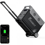 FOSSiBOT F3600 Pro Kaasaskantav elektrijaam 3840Wh, 3600W AC v&auml;ljund, LFP-aku 6500+ ts&uuml;kliga, koos haagise/APP/haagissuvilaga