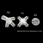 Varuosad 3x3m varjualuse telgi jalad, nurgad, keskmine &uuml;hendusdetail 25/19mm 4PCS