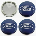 4x Ford 54mm Sinised Legeerterasest Velgede Keskkattekatte Sobivad Focus C-Max CA Kuga