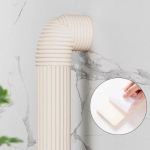 Kuumakindel isekleepuv vahttoru isolatsioon extra paksust k&auml;snast veetorude k&uuml;lmumiskaitseks ja talviseks isolatsiooniks (WHITE,1PCS&2M) valge