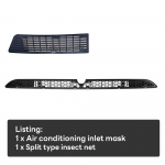 AABLU1 Tesla Model 3 Highland 2026 jaoks Alumine kaitseraud Putukav&otilde;rk Tolmukindel Sisemine ventilatsiooniava Restikate Putukakindel Esikate
