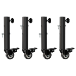Toetusrattad Reguleeritavad Toetusrattad Piduritega ja 360&deg; P&ouml;&ouml;rleva Disainiga M&ouml;&ouml;bli jaoks 30*16*6cm Hoiiriiuli Alus 4pcs