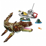 2026Uued MOC-komplektid Dinosaurusmaailma seeria ehitusklotsid 76974 tellistest ehitatud Mosasaurus paat Missiooni m&auml;nguasjad Laste j&otilde;ulukink No Box