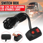 1 tk auto veoauto vilguvalgusti koos kastiga 12 V 24 V t&ouml;&ouml;tuleriba sisse/v&auml;lja l&uuml;liti Vilkuv LED-valgusriba Majakad Lambi l&uuml;liti