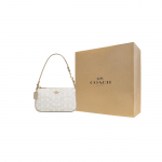 COACH Nolita kaetud l&otilde;uendist k&auml;ekott, &otilde;lakott, v&auml;ike, naistele, kollane, elevandiluu Gift Box Set (Basic Set + Yellow Gift Box)