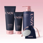 UNOVE s&uuml;gavate kahjustuste komplekt (Hooldus EX Tender Bloom Pack + S&uuml;gavalt kahjustatud juuste parandav &scaron;ampoon)