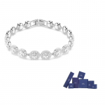 Swarovski Una Ingluslik kristallidega kaunistatud k&auml;ev&otilde;ru F-Original brand box valge