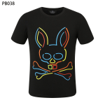 PsychoBunny Meeste L&uuml;hike T-s&auml;rk V&auml;rviline Kolju J&auml;nes &Uuml;mmarguse Kaelusega T&auml;navatrend Paaride T &Uuml;ks T&uuml;kk Juuksed L&uuml;hikeste Varrukatega Xl (european code) black