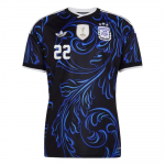 Adidas Originals 2026 Maailmameistriv&otilde;istlused Argentina Rahvuskoondis Lautaro Martinez 22 V&otilde;&otilde;rsil Kiiresti Kuivav V-kaelusega Jalgpallis&auml;rk F&auml;nni Versioon Meeste s&auml;rk JM8395-22 XS