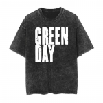 Green Day Punkb&auml;ndi Pesitud Puuvillane T-s&auml;rk Unisex Mehed Naised L&uuml;hikeste Varrukatega Pealmine Moodne Br&auml;nd Suvine Vintage T-s&auml;rk S