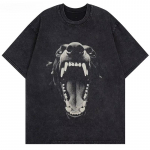 Streetwear Beast Rottweiler Koer Vintage Must Pesitud T-s&auml;rk Punk Gooti L&otilde;tv Harajuku Top &Uuml;lem&otilde;&otilde;tmeline Yk2 T-s&auml;rk Unisex S