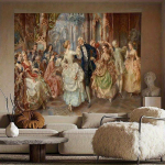 Euroopa stiilis &otilde;ukonnatantsu seinavaip Vintaažne &otilde;limaalistiil Elutoa ja magamistoa seinakate Kodu kaunistus 150X200CM beige