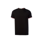 Moncler SS21 logoplaastriga l&uuml;hikeste varrukatega t-s&auml;rk meestele &Uuml;laosad Must 801990087296999 S