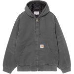 Carhartt WIP Active Classic Loose Warm Ribbed Hooded Zip Long Sleeve Jacket Meeste jakid I035891 M gray
