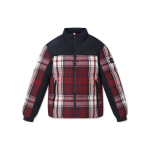 Tommy Hilfiger Commuter Ruuduline Spleissitud Seisukrae Kitsas Soe Leivajope Meeste jakid Tumesinine Punane Valge MW0MW33432 L black