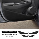 Hyundai Kona OS 2017-2023 Autoukse l&ouml;&ouml;givastane kaitsepadi Kaitseruumid Kattekleebis Autode Siseaksessuaarid Litchi Grain