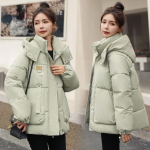 Naiste pargid Talvine Paks vabaaja kapuuts Mood Puuvillane Soe L&uuml;hike Joped Korea T&otilde;mblukk Lume Mantlid Puffer Parka S must