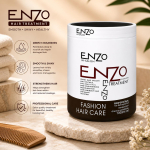 ENZO Salongisisene juuksemask 1000ml | S&uuml;gavniisutav juuksespaa kreem kuivadele, kahjustatud ja kahuvale juustele | Professionaalne juukseparandus & toitmine white
