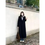 L&otilde;tv trenchcoat midi pikkuses Moodne Korea elegantne khaki must naiste tuulejope mantel Vabaaja kahe n&ouml;&ouml;pidega pealisr&otilde;ivad XXL gray