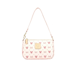 Disney nahast k&auml;ekott, Naiste &otilde;lakott, Crossbody kott, Mickey Mouse disain, All-kinnas kott roosa