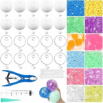 Tpr T&uuml;hi Pallikoor DIY Squishy Stressileevenduskomplekt L&auml;bipaistev T&auml;idetav K&auml;sit&ouml;&ouml;tarbed Kohandatud Fidget M&auml;nguasjadeks