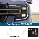 Ford Ranger 2015-2026 Autole Esitulede Kaitsekile Suitsumust Eelt&ouml;&ouml;deldud Kriimustusvastane K&otilde;rgl&auml;ikega Vin&uuml;&uuml;lkile Autotarvikud For Ranger 22-26 CLR gray