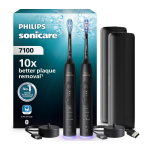 Philips Sonicare 7100 Duo elektriline hambahari &ndash; s&uuml;gav puhastus ja igemete kaitse - Must