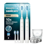 Philips Sonicare DiamondClean 9000 &ndash; Nutikas elektrihambahari Bluetoothiga, 4 režiimi ja 10&times; parem puhastus - Valge