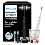 Philips Sonicare DiamondClean 9000 &ndash; Nutikas elektrihambahari Bluetoothiga, 4 režiimi ja 10&times; parem puhastus - Must ja Roosakuld