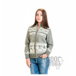 Naiste villane kampsun hirvega, lukuga