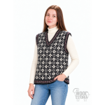 Naiste villane vest norra ornamendiga